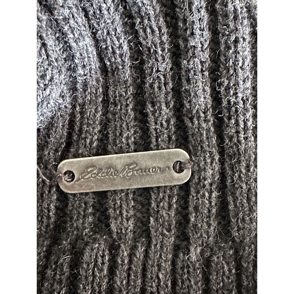 Vintage Womens Y2K Cable Knit Full Zip Hoodie Faux Fur Collar Preppy Small - Picture 7 of 8